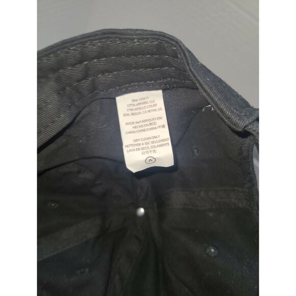 Anti-Everything Baseball hat cap new strapback adjustable NWT Solid Black PacSun - Picture 4 of 13